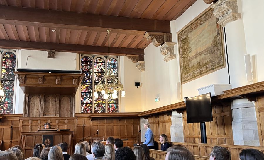 Header image Promotie van Demy Jongkind in het Academiegebouw van de Universiteit Leiden